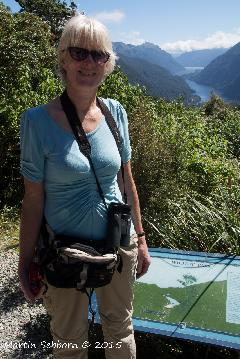 Carol W on Wilmot Pass!